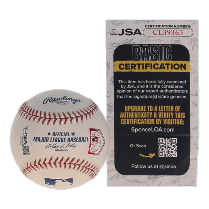 Johnny Bench Signed OML Baseball Inscribed "HOF 89" (JSA & MAB) at PristineAuction.com Johnny Bench Signed OML Baseball Inscribed "HOF 89" (JSA & MAB) at PristineAuction.com