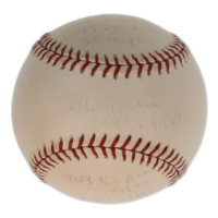 Stan Musial Signed OML Baseball with Multiple Stat Inscriptions (ReggieJackson.com) at PristineAuction.com