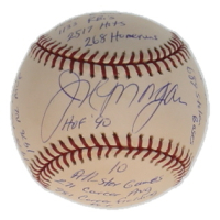 Joe Morgan Signed OML Baseball with Multiple Stat Inscriptions (ReggieJackson.com) at PristineAuction.com