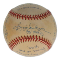 Reggie Jackson Signed OAL Baseball with Multiple Stat Inscriptions (ReggieJackson.com) at PristineAuction.com