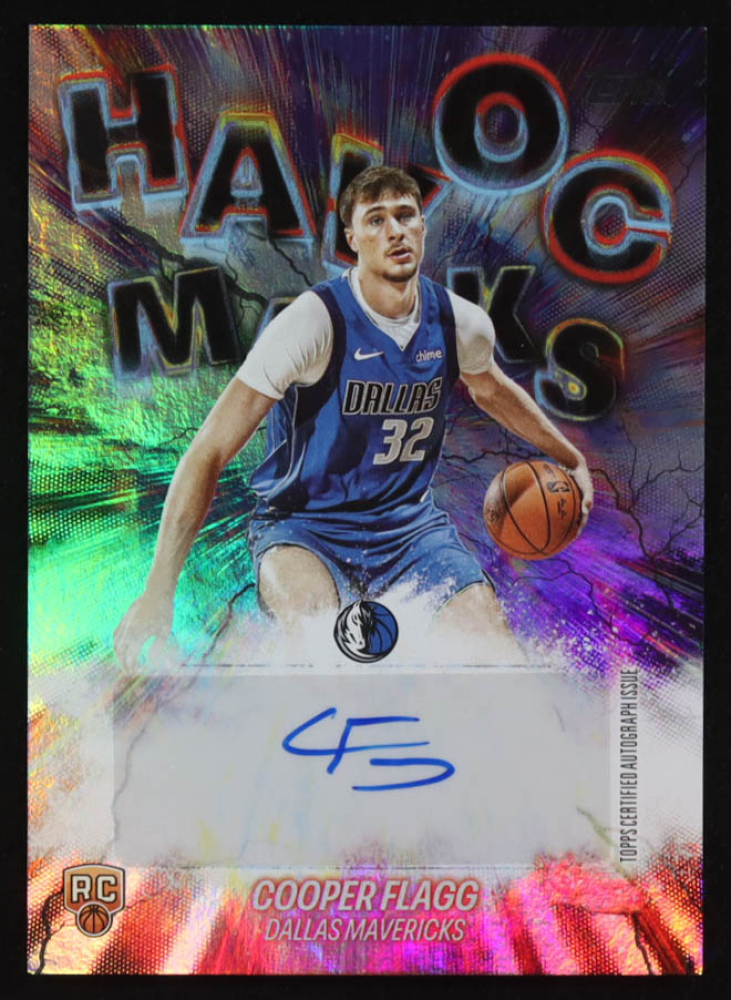 Cooper Flagg 2025-26 Topps Havoc Marks Rainbow Foilboard #HMCF RC