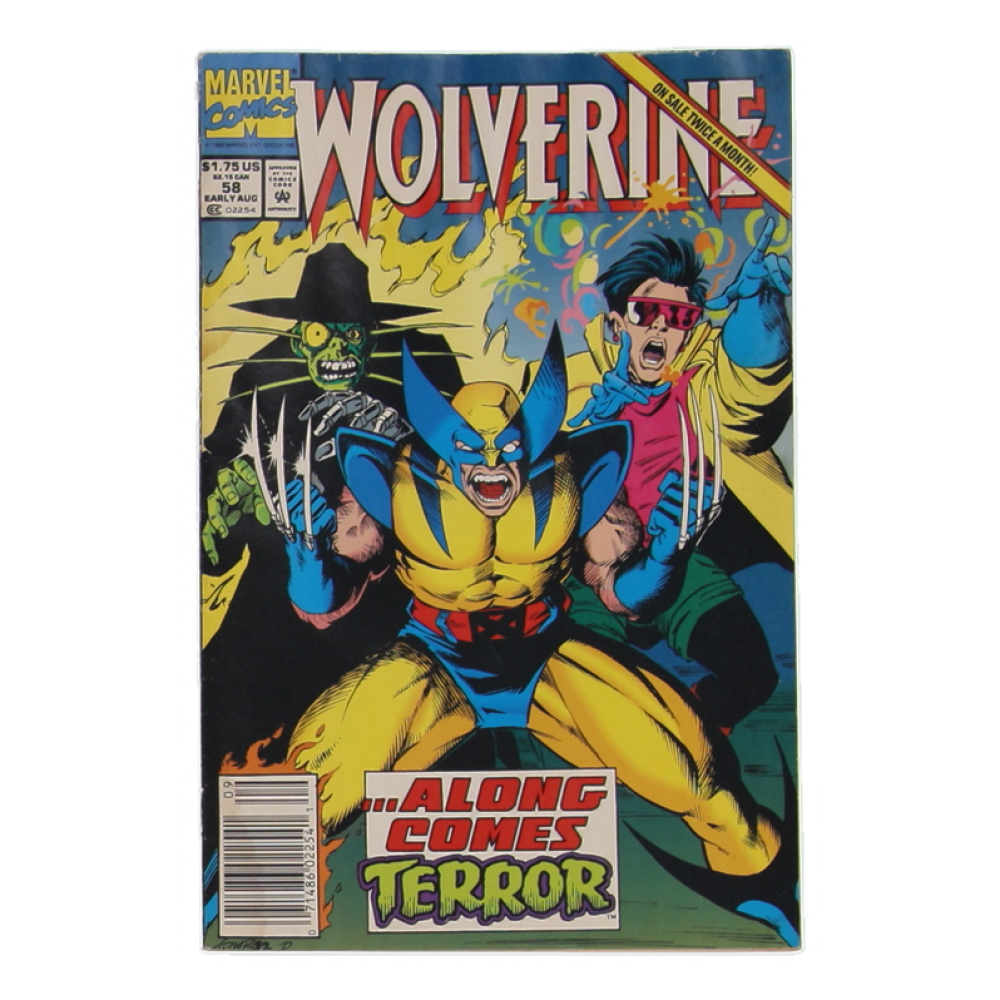 1992 "Wolverine" #58 Marvel Comic Book at PristineAuction.com