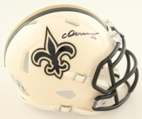 Chris Olave Signed Saints Retro Alternate Speed Mini Helmet (Beckett) at PristineAuction.com