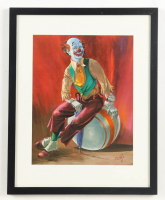 Clown Custom Framed Jon Rigsby Art Print at PristineAuction.com
