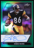 Hines Ward 2026 Leaf Metal Autographs Prismatic Green #OCHW1 #1/4 at PristineAuction.com