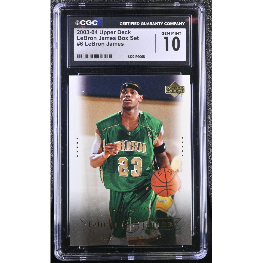 LeBron James 2003-04 Upper Deck LeBron James Box Set #6 RC (CGC 10) at PristineAuction.com