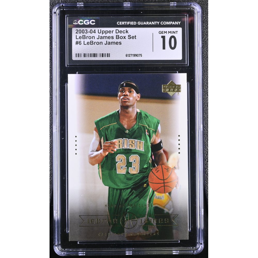 LeBron James 2003-04 Upper Deck LeBron James Box Set #6 RC (CGC 10) at PristineAuction.com