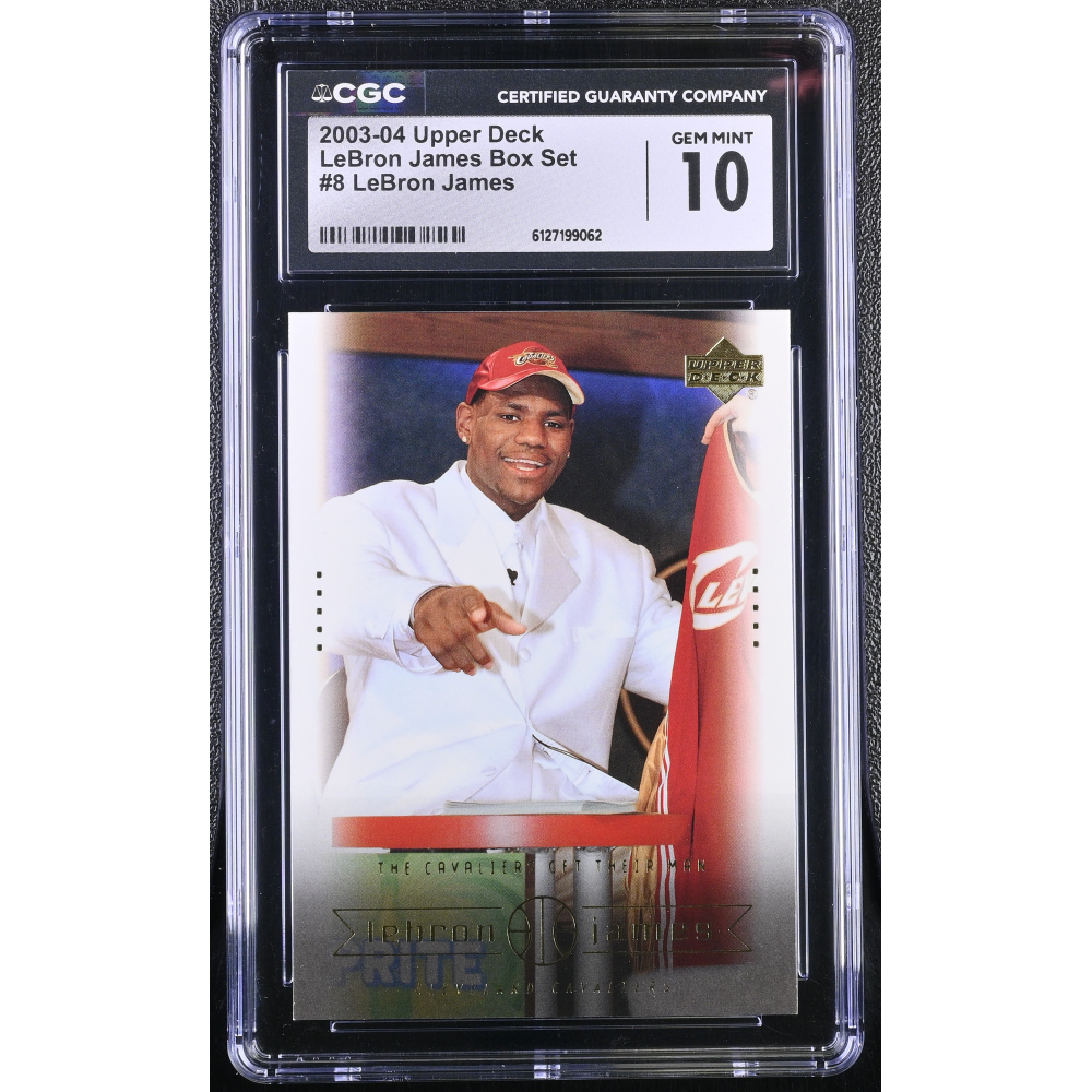 LeBron James 2003-04 Upper Deck LeBron James Box Set #8 RC (CGC 10) at PristineAuction.com