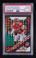 Patrick Mahomes II 2020 Panini Mosaic Will to Win Mosaic Green #1 (PSA 10) at PristineAuction.com