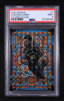 Stephen Curry 2024-25 Panini Mosaic Stained Glass #7 (PSA 9) at PristineAuction.com