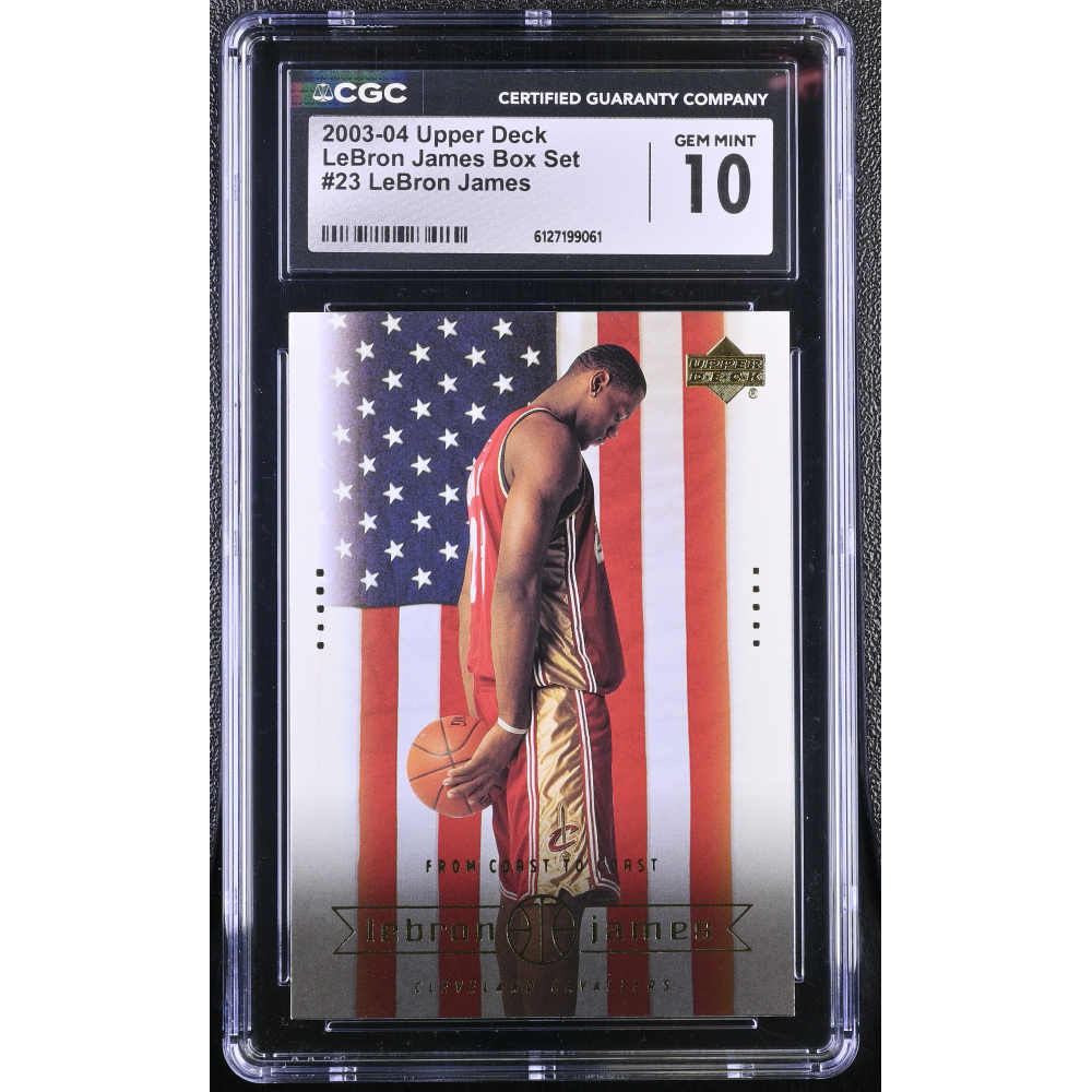 LeBron James 2003-04 Upper Deck LeBron James Box Set #23 RC (CGC 10) at PristineAuction.com