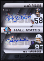 Jack Lambert / Ted Hendricks 2025 Panini Black Hall Mates Dual Autographs #16 #07/25 at PristineAuction.com
