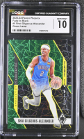 Shai Gilgeous-Alexander 2023-24 Panini Phoenix Fade To Black Green Lazer #5 #086/175 (CGC 10) at PristineAuction.com
