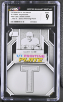 Emmitt Smith 2025 Leaf Pro Set Metal Surname Signatures Letter T - Black Printing Plate #SS-ES1 #1/1 (CGC 9) at PristineAuction.com