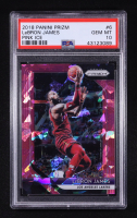 LeBron James 2018-19 Panini Prizm Prizms Pink Ice #6 (PSA 10) at PristineAuction.com