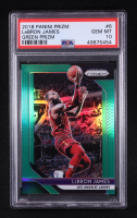 LeBron James 2018-19 Panini Prizm Prizms Green #6 (PSA 10) at PristineAuction.com