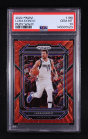 Luka Doncic 2022-23 Panini Prizm Prizms Ruby Wave #196 (PSA 10) at PristineAuction.com