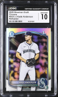 Kade Anderson 2025 Bowman Draft Chrome Refractor #BDC-3 RC (CGC 10) at PristineAuction.com