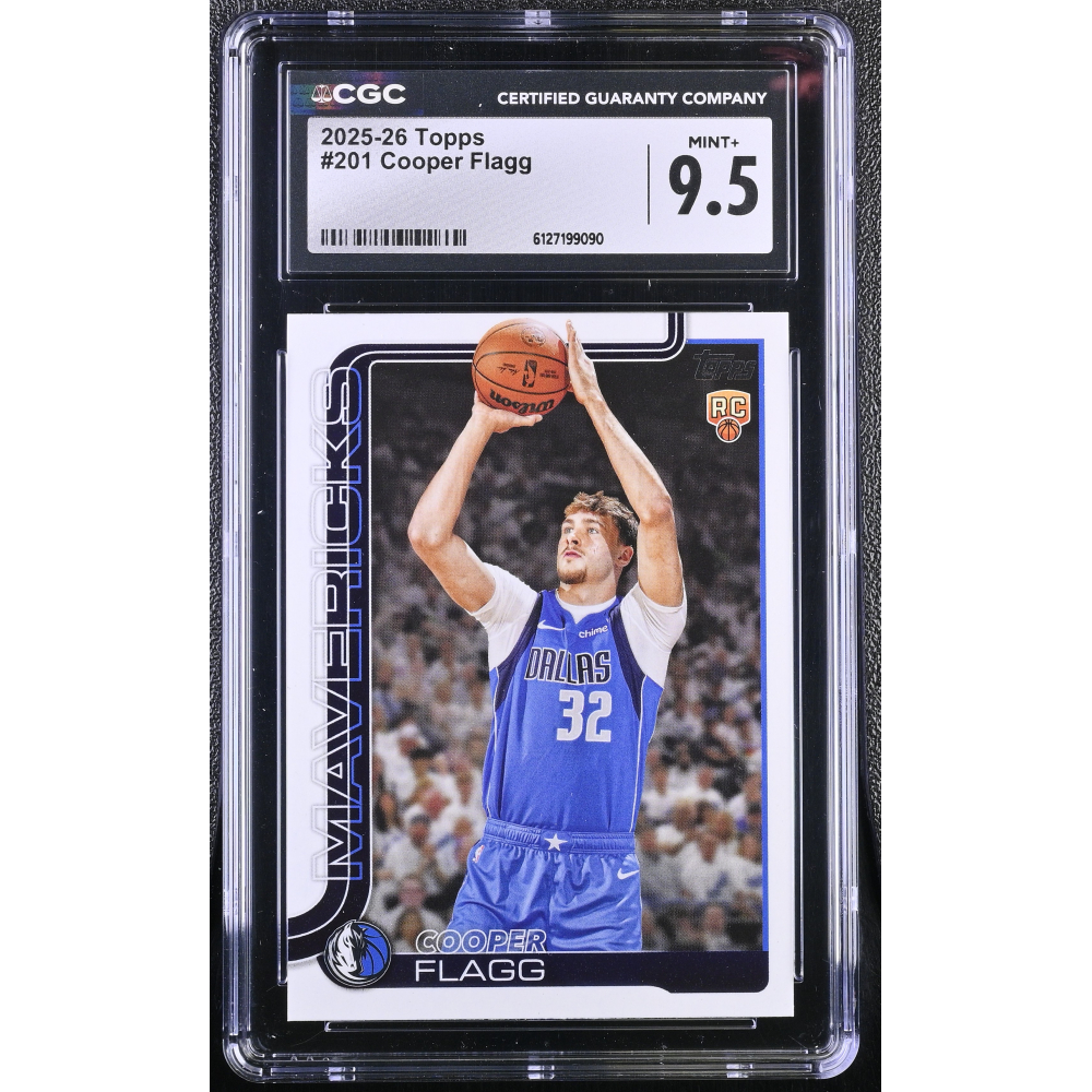 Cooper Flagg 2025-26 Topps #201 RC (CGC 9.5) at PristineAuction.com