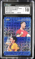 Cristiano Ronaldo / Lionel Messi 2024 Leaf Special Release Metal Exclusive Legends Edition Blue Lazers #ELE-78 #19/20 (CGC 10) at PristineAuction.com
