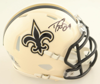 Drew Brees Signed Saints Retro Alternate Speed Mini Helmet (Beckett) at PristineAuction.com