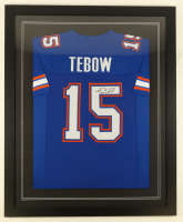 Tim Tebow Signed Custom Framed Jersey (JSA) at PristineAuction.com
