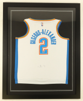Shai Gilegeous-Alexander Signed Custom Framed Jersey Display (PSA) at PristineAuction.com