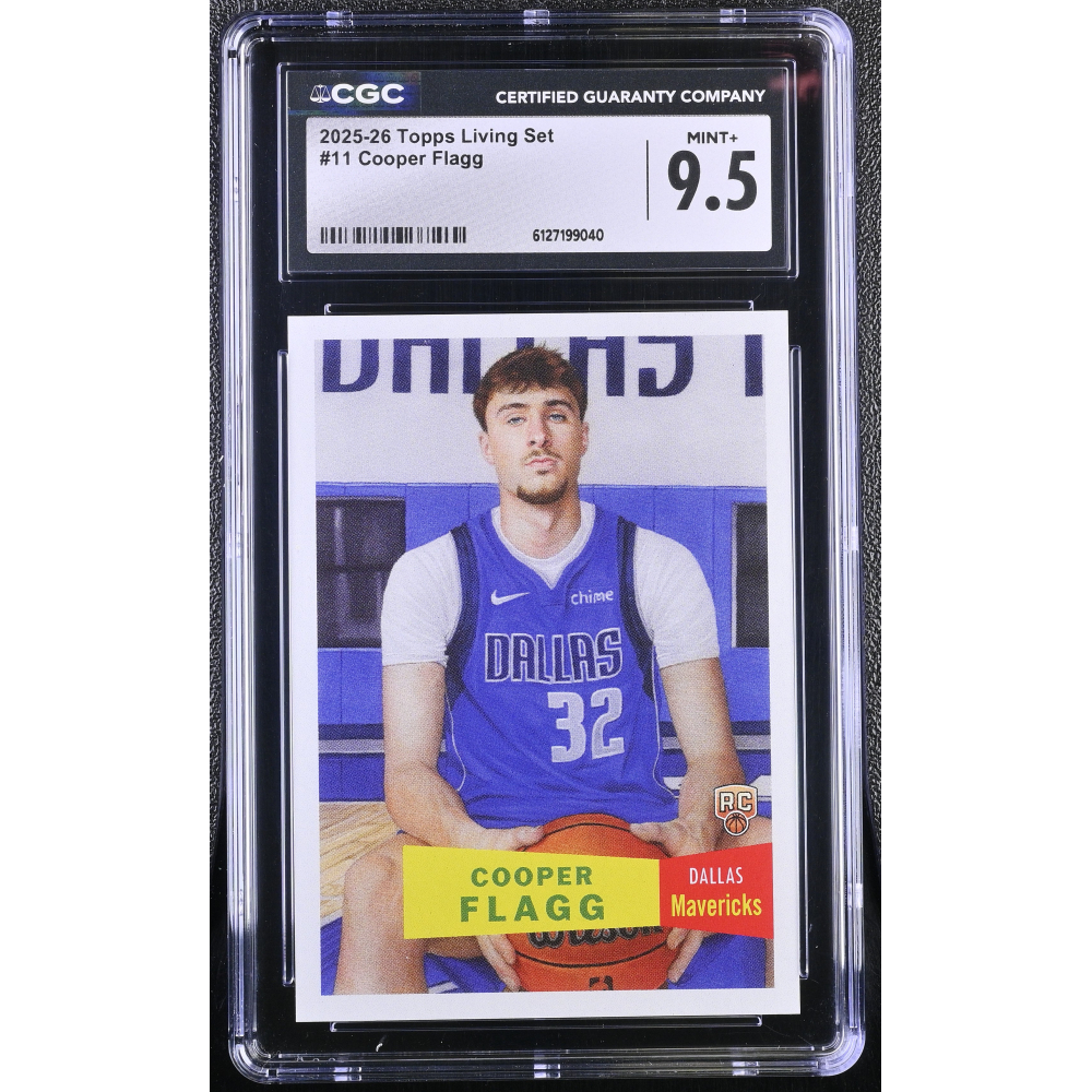 Cooper Flagg 2025-26 Topps Living Set #11 RC (CGC 9.5) at PristineAuction.com