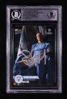 Erling Haaland Signed 2022-23 Topps Now UEFA Champions League Preseason #PS02 (BGS) at PristineAuction.com