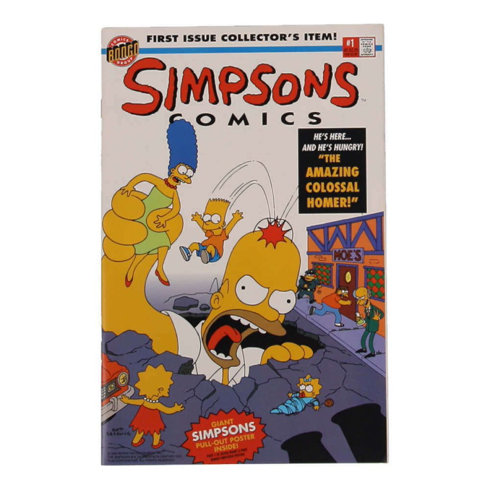 1993 "Simpsons Comics" Issue #1 Bongo Comic Book at PristineAuction.com