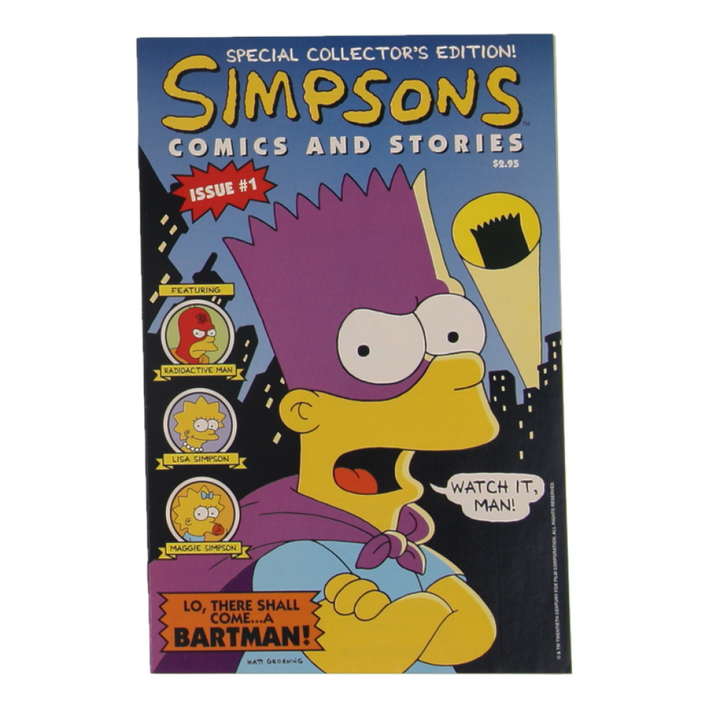1993 "Simpsons Comics And Stories" Issue #1 Welsh Publishing Group Comic Book at PristineAuction.com