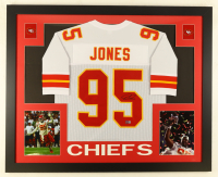 Chris Jones Signed Custom Framed Jersey Display (PIA) at PristineAuction.com