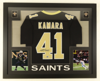 Alvin Kamara Signed Custom Framed Jersey Display (Beckett) at PristineAuction.com