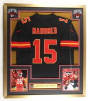 Patrick Mahomes Authentic Nike Chiefs Custom Framed Jersey Display With (2) Super Bowl Pins at PristineAuction.com