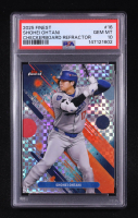 Shohei Ohtani 2025 Finest Checkerboard Refractors #16 (PSA 10) at PristineAuction.com