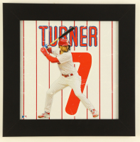 Trea Turner Custom Framed Print Display at PristineAuction.com