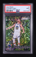 Stephen Curry 2024-25 Panini Prizm Fractal Prizms Fast Break #7 (PSA 9) at PristineAuction.com