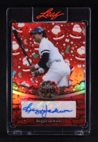 Reggie Jackson 2025 Leaf Metal Holiday Autographs Santa Clause Prismatic Red #BARJ1 #1/2 at PristineAuction.com