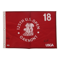Ben Griffin Signed 2025 "125th U.S. Open Oakmont" Golf Pin Flag (PSA) at PristineAuction.com