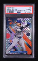 Shohei Ohtani 2025 Finest Checkerboard Refractors #16 (PSA 10) at PristineAuction.com