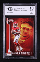 Patrick Mahomes II 2019 SAGE Aspire Red #ASPPM1 (BCCG 10) at PristineAuction.com