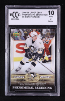 Sidney Crosby 2005-06 Upper Deck Phenomenal Beginnings #5 RC (BCCG 10) at PristineAuction.com