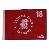 Viktor Hovland Signed 2025 US Open Golf Flag (JSA) at PristineAuction.com