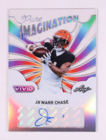 Ja'Marr Chase 2025 Leaf Vivid Pure Imagination Autographs Spectrum Silver #PAJMC #2/3 at PristineAuction.com