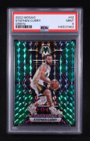 Stephen Curry 2022-23 Panini Mosaic Mosaic Green #92 (PSA 9) at PristineAuction.com