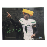 Sauce Gardner Signed Jets 11x14 Photo (Beckett) at PristineAuction.com