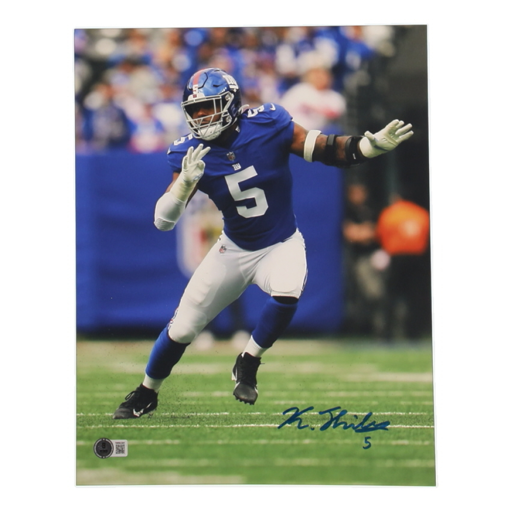 Kayvon Thibodeaux Signed Giants 11x14 Photo (Beckett) at PristineAuction.com