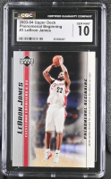 LeBron James 2003-04 Upper Deck Phenomenal Beginning #3 RC (CGC 10) at PristineAuction.com