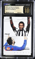 Pele / Lionel Messi 2024 Leaf Special Release Exclusive Legends Edition #ELE-27 (CGC 10 | Black Label) at PristineAuction.com