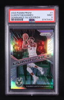 Giannis Antetokounmpo 2020-21 Panini Prizm Dominance Prizms Silver #7 (PSA 9) at PristineAuction.com